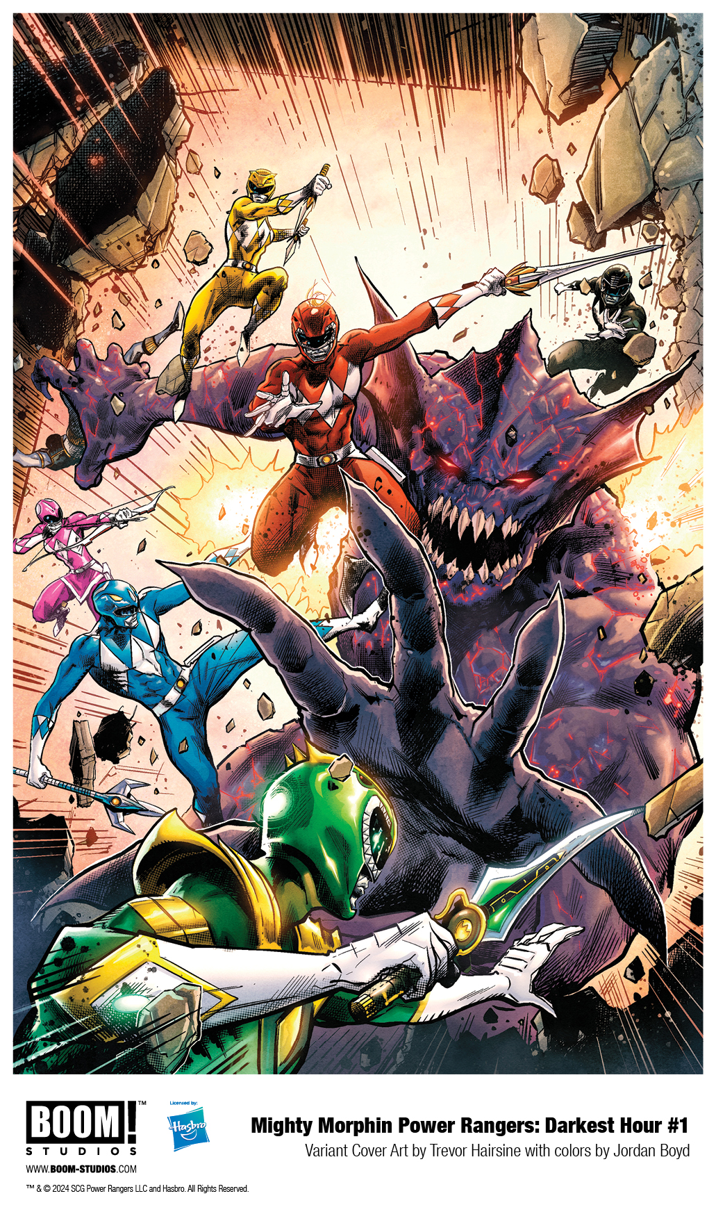 MIGHTY MORPHIN POWER RANGERS DARKEST HOUR 1 First Look BOOM Studios